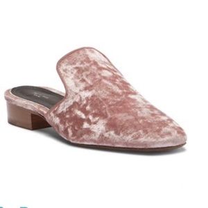 Rag and Bone Louis pink velvet mules 36.5